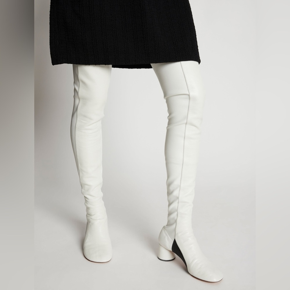 Proenza Schouler White Over-the-Knee Boots.